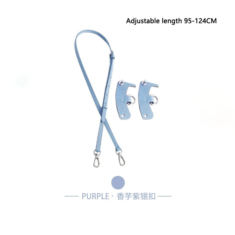 Bag Strap For Longchamp Mini Bag Leather Replacement Crossbody Shoulder Strap Without Punching Modification Bag Accessories