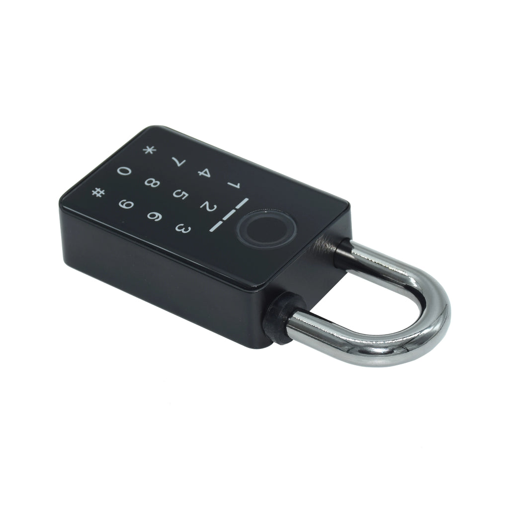 Waterproof Works With Tuya APP Smart Fingerprint Password RFID Padlock For Indoor Outdoor