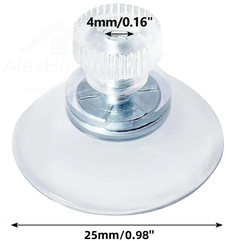 20PCS Adhesive Suction Holder Rubber Sucker Pad with Screw 25/32/41/53mm Plastic Sucker Pad Holder PVC Sucker with Screw Nut