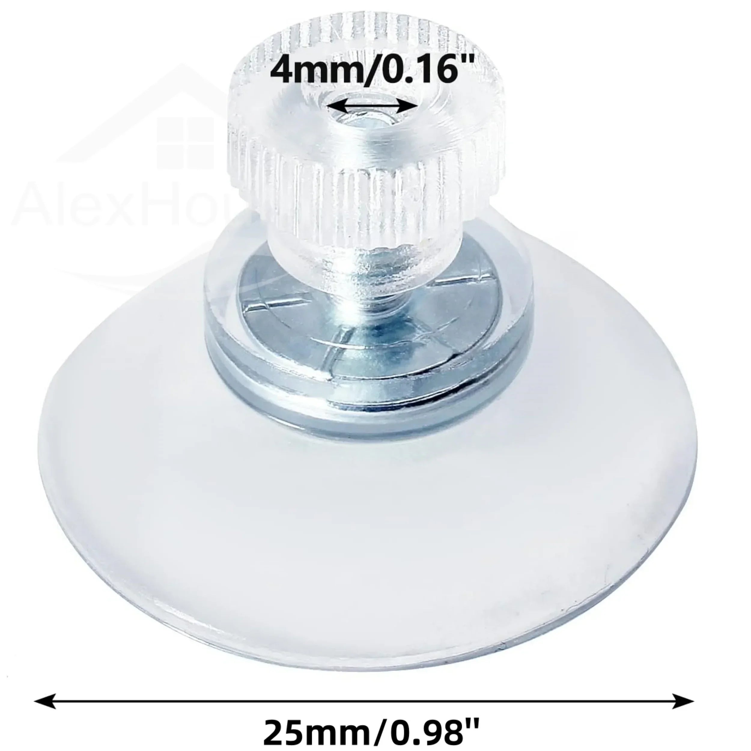 20PCS Adhesive Suction Holder Rubber Sucker Pad with Screw 25/32/41/53mm Plastic Sucker Pad Holder PVC Sucker with Screw Nut