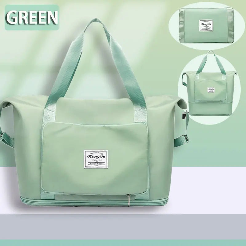 Foldable expandable travel bag, large capacity waterproof luggage bag, tote bag, travel luggage bag suitable for weekend camping