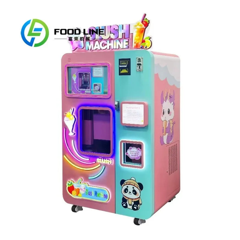 Sweetener Optional Slush Vending Machine Adapt Normal Sugar Syrup And Zero Calorie Sugar Free Base To Make Regular