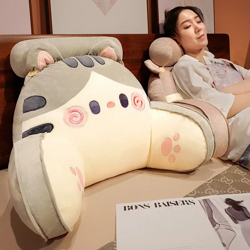Tatami mattress cartoon headrest cushion soft bag backrest mattress sofa cushion waist  waist cushion
