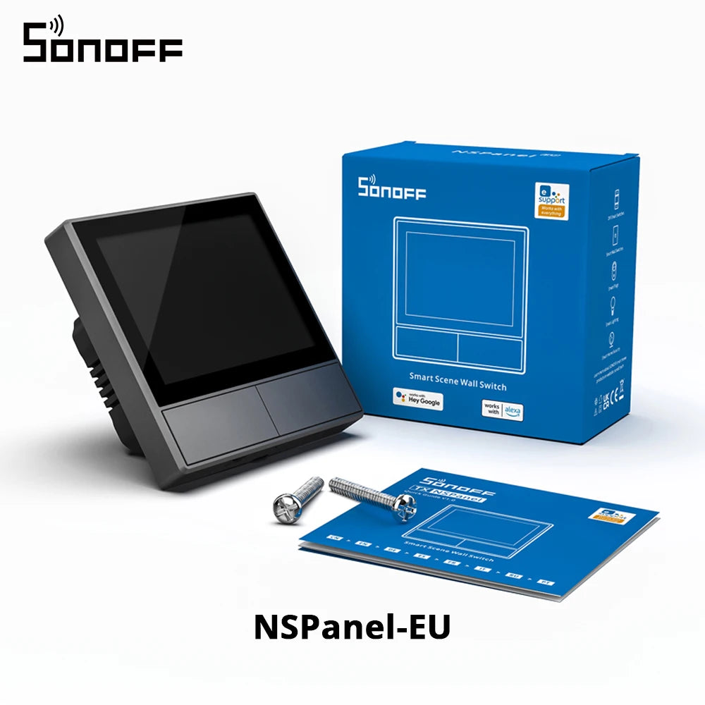 SONOFF NSPanel Smart Scene Wall Switch EU/US Integrated HMI Panel Home Automation Thermostat Smart HomeWorks with Alexa Alice