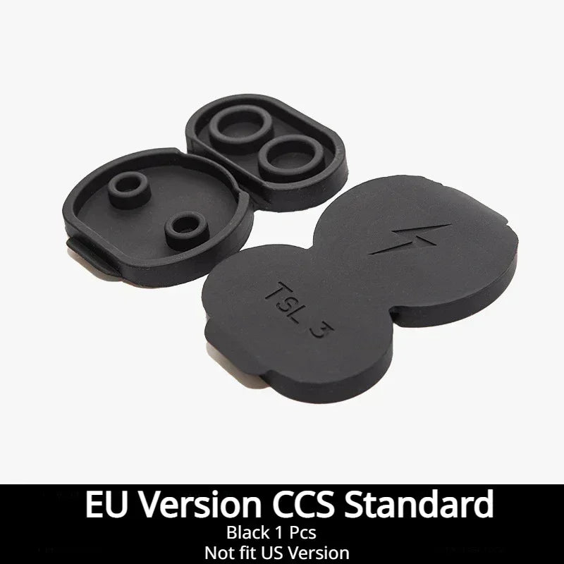 For Tesla Model 3 Y Car Charging Port Protection Silicone Waterproof Dust Plug Protective Cover for Model 3 European Version CCS