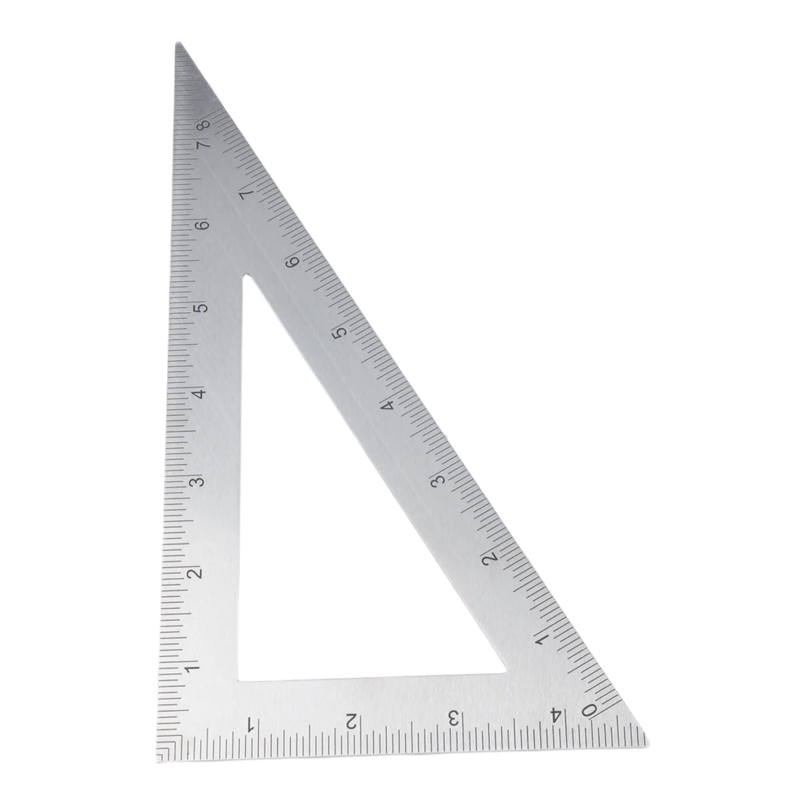 Stainless Steel Triangle Ruler With Dual Measurement System 90 Degree Angle Ruler Square Woodworking Tools