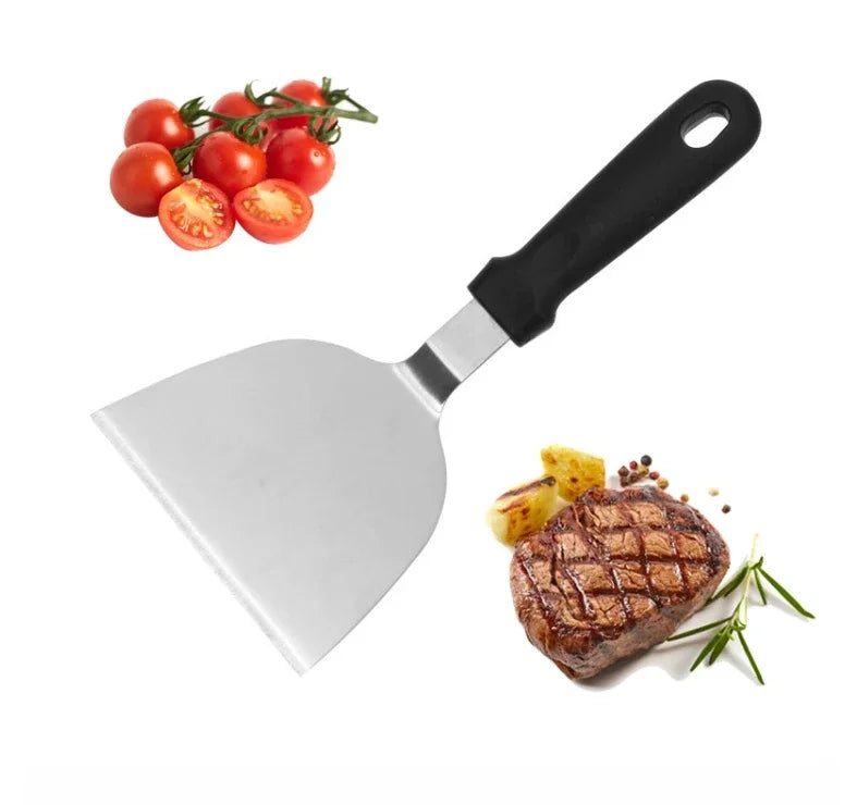 Stainless Steel Metal Griddle Spatula Hamburger Scraper Pancake Great for BBQ Grill