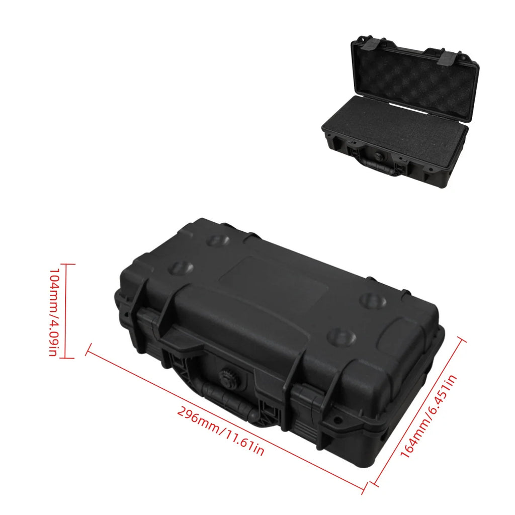 Waterproof Vehicle Maintenance and Repair Toolbox With Pre-cut Universal FOAM, Hard Shell PP Suitcase Portable Wear-Resistant Sh