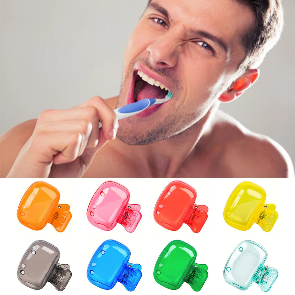 4PCS Portable Toothbrush Storage Clip Travel Essential Protective Cover - Durable Toothbrush Case for On-the-Go Hygiene