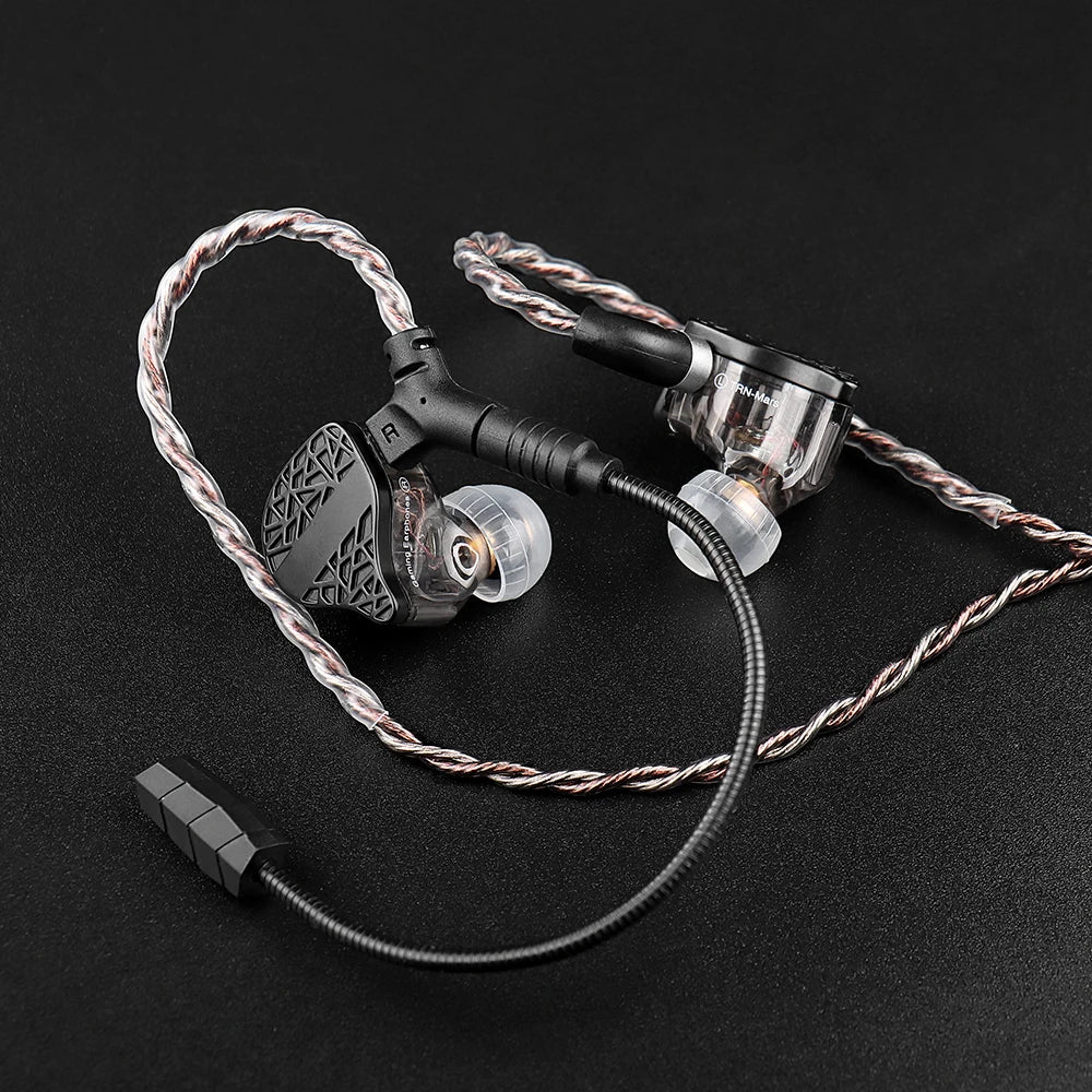 TRN RedChain Plus Gramr Gaming Earphone Upgrade Cable with Detachable Microphone 3.5mm 1.2M/2M Headphone TRN Official Store