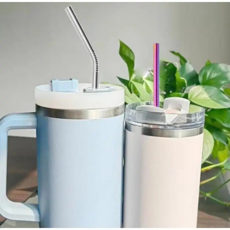 30cm Straws for CUP Reusable Stainless Straws 4Set Colorful Healthy Eco Friendly Drinking Straws for Cocktail Smoothie