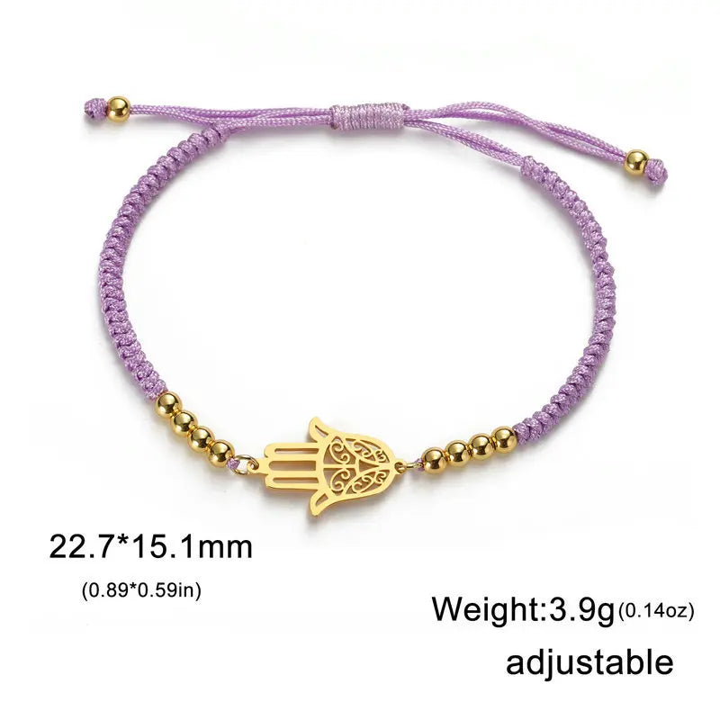 Skyrim Amulet Hamsa Hand of Fatima Bracelets on Hand Gold Color Women's Bracelet Stainless Steel Islamic Lucky Jewelry Gift 2026