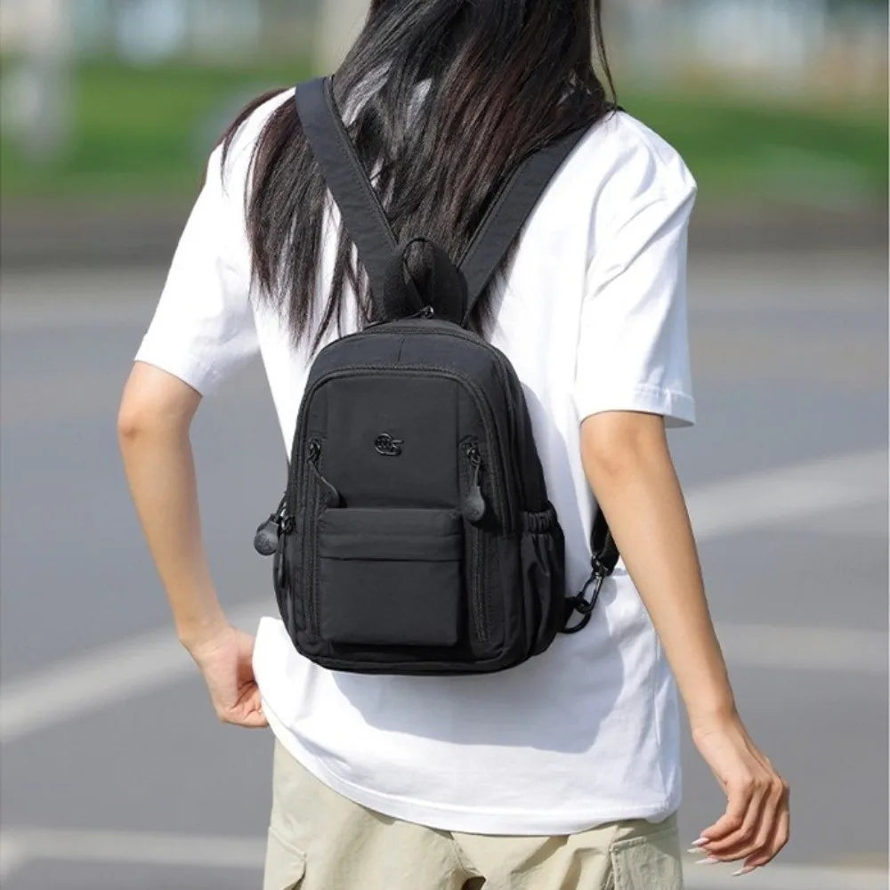 New Dual-use Shoulder Bag All-match Light Weight Small Backpack Multi-pocket Durable Crossbody Bag For Girls Woman