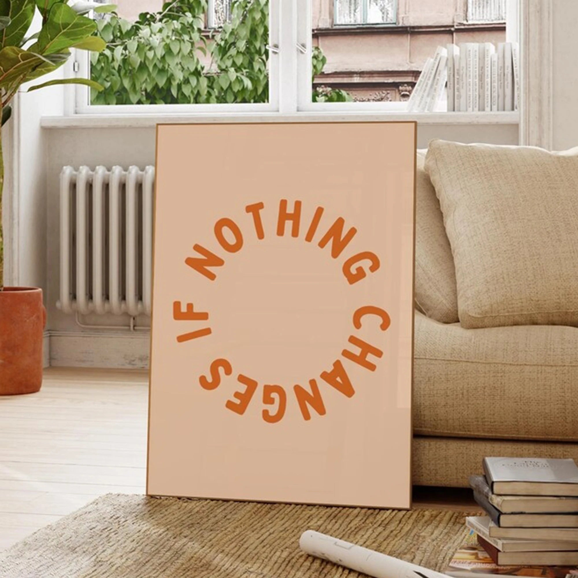 Nothing Changes If Nothing Changes Wall Art Print Canvas Painting Poster Picture For Living Room,Bedroom Home Decor