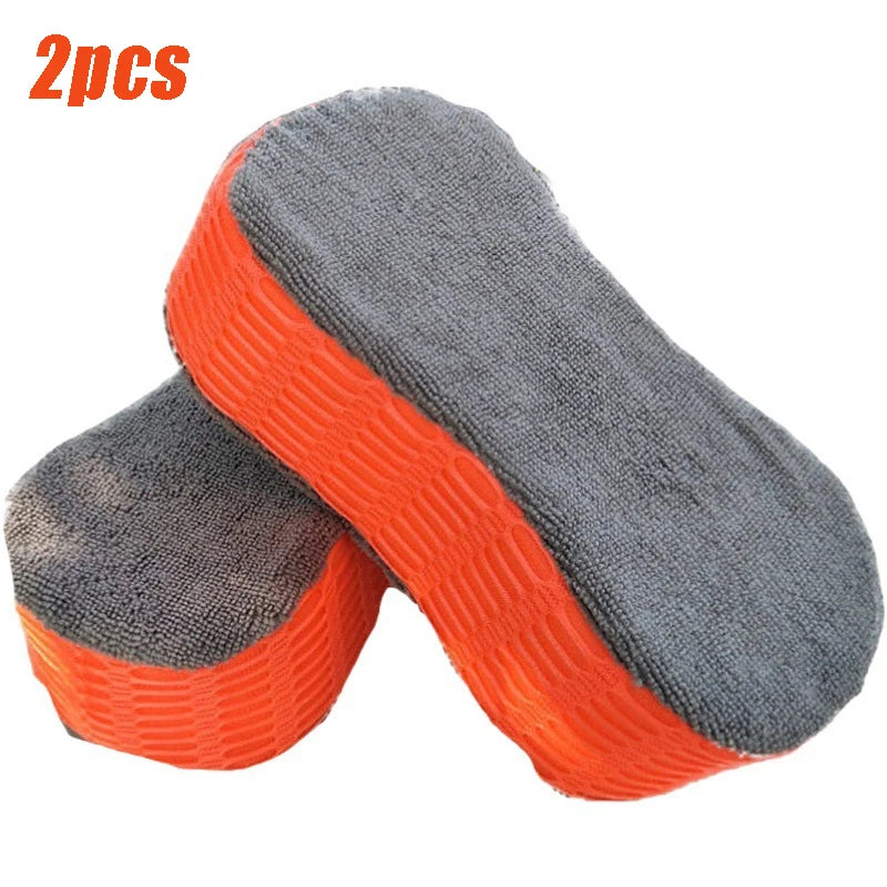 1/2Pcs Car Wash Sponges Wheel Cleaning Sponge Tire Wash Wiper Suction Sponge Pad Wax Polish Brushes Car Washing Accessories Tool