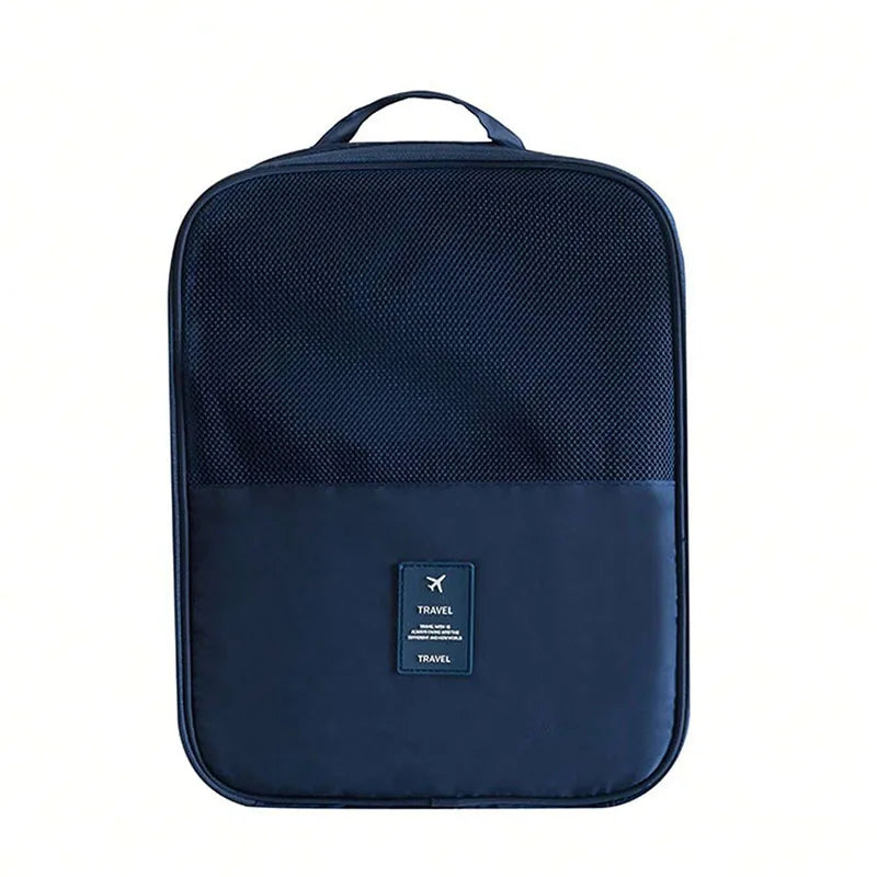 New Travel Shoe Bag Storage Bag Washed Diagonal Breathable Mesh Multiple Pairs of Shoes Portable Shoe Box for Business Trips