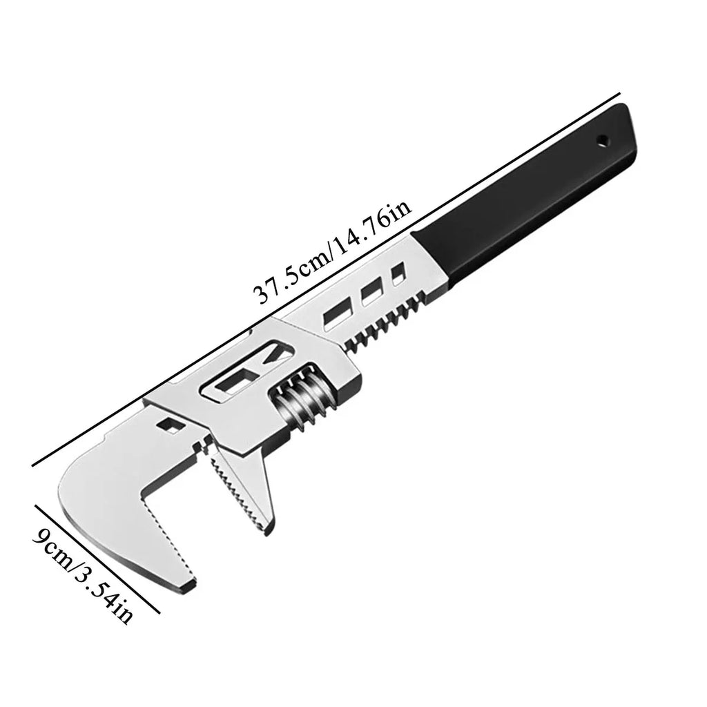 10",12",15"F-type Wrench Right Angle Wide Jaw Opening Adjustable Spanner Wrench Tools Use in Auto,Construction and Home Repairs