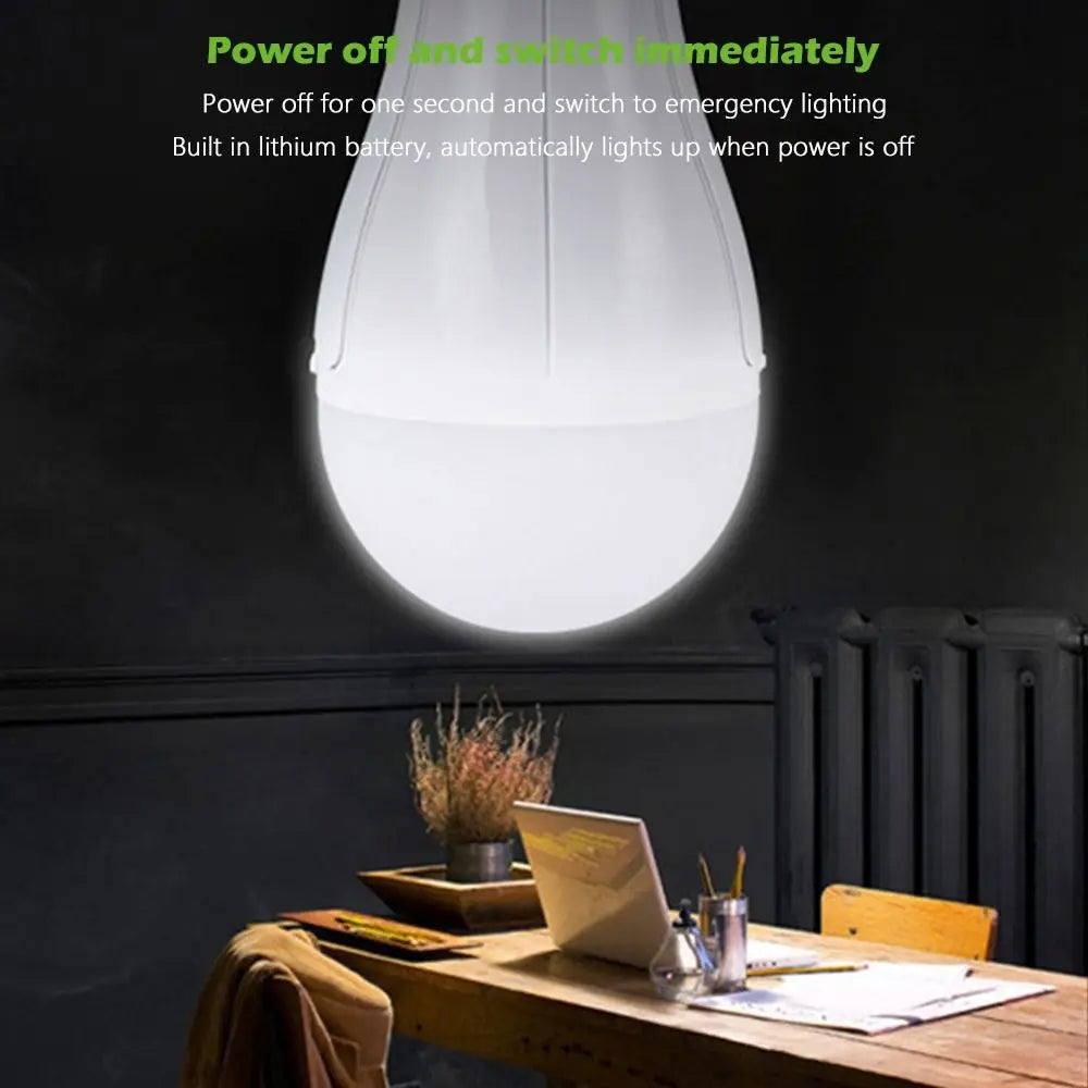 New Flicker-Free LED Bulb Light Portable 20W Emergency Bulb Courtyard Outdoor Bulb Home