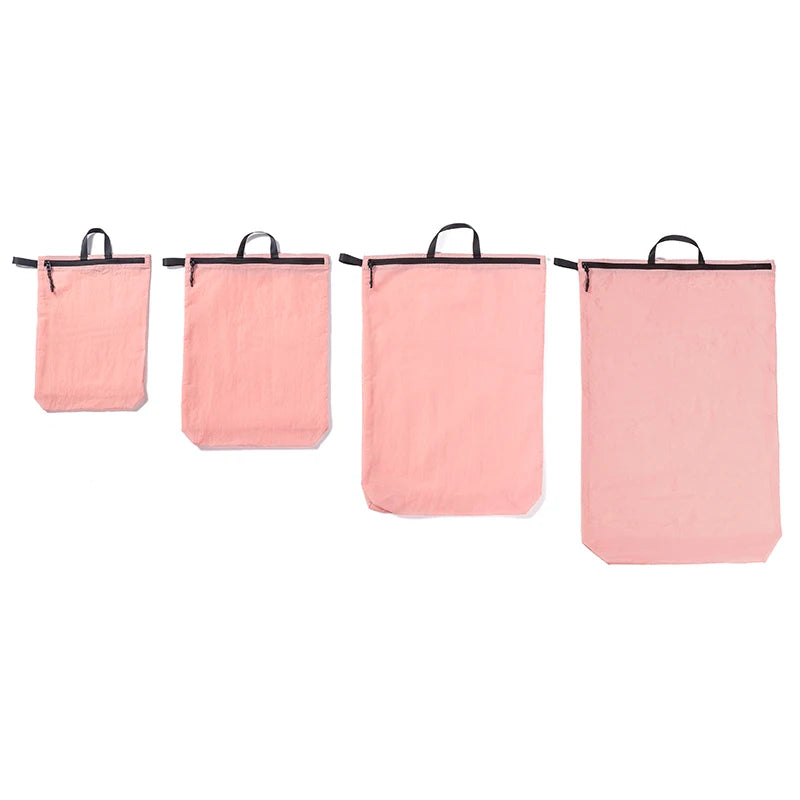 Reusable Nylon 4-Size Travel Storage Pockets With Hand Strap Water-resistant Clothing Organizer For Trip Packing 4size/lot
