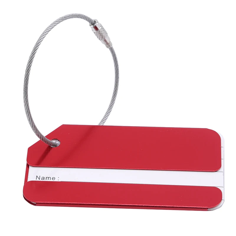 5Pcs Luggage Tags Aluminium Alloy Suitcase Tag Luggage Tag Id Luggage Tags For Suitcases Travel Luggage Baggage Identifier