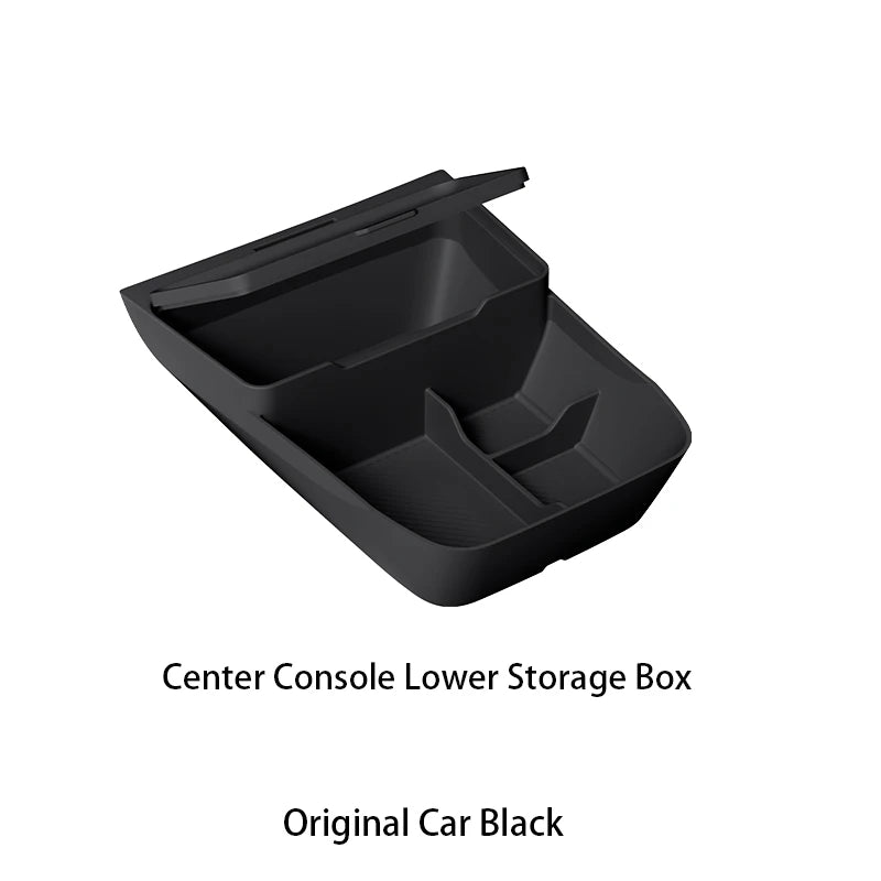 For ZEEKR 7X 2026 The storage box below the center console Double-layer silicone storage box Car interior accessories