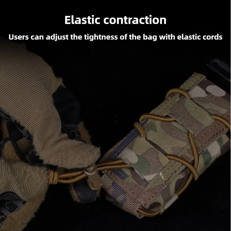 Molle Tourniquet Holder IFAK TQ Holder Tactical Medical Pouch Holster First Aid Kit Cross Patch/Bungee Cord With Tourniquet