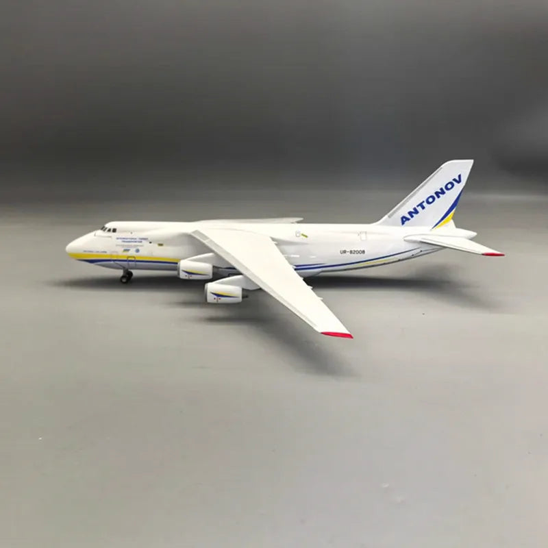 1/165 Ukraine An-124 Transport 42cm Plane Alloy Aircraft Replica Model Antonov An124 Plane With Base Airplane Toys Collection