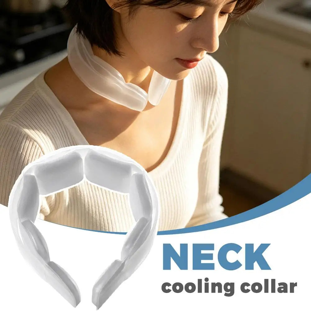 150 Min Cooling Neck Ring PCM Ice Collar for Sports Summer Heat Relief Portable Neck Cooler TPU Skin Friendly