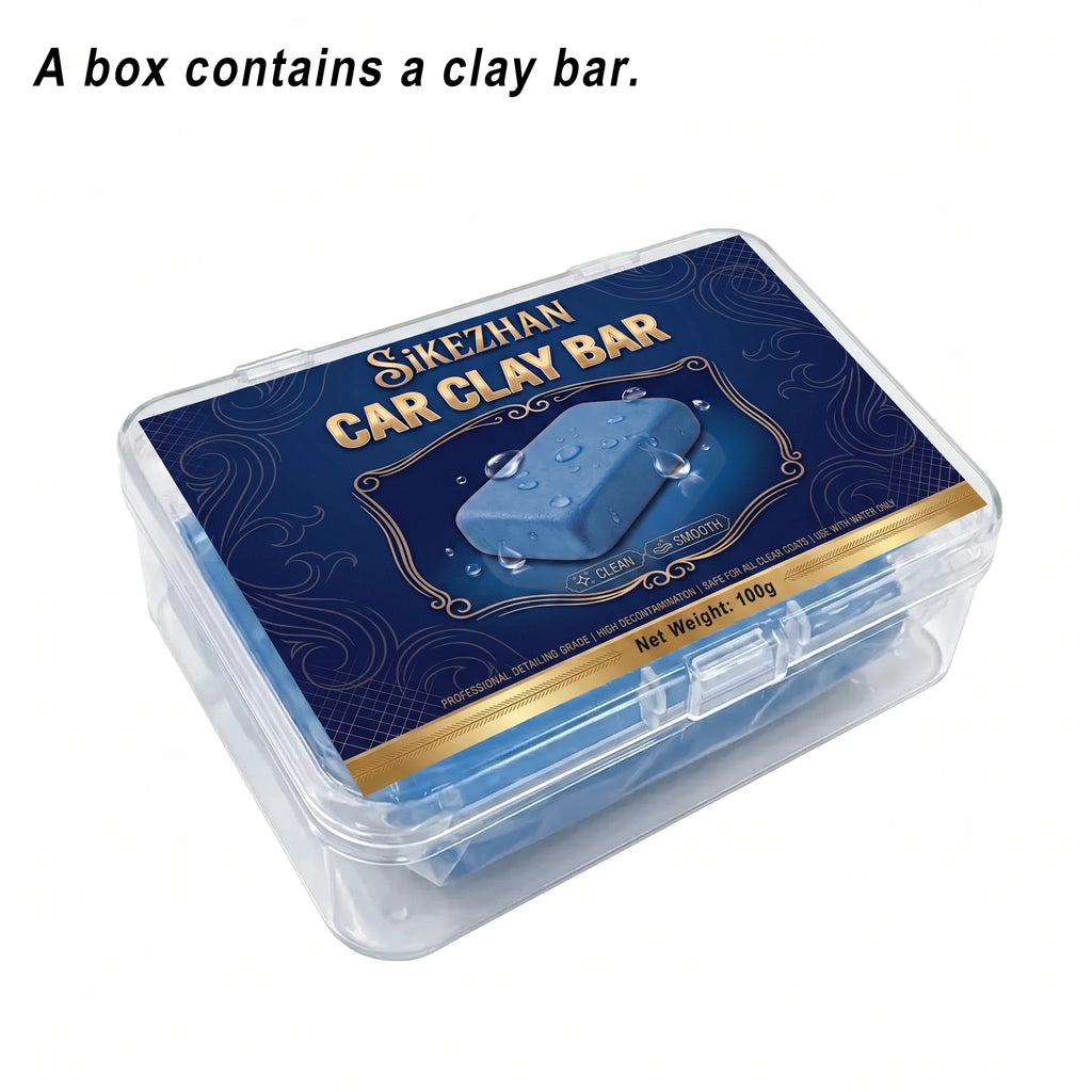 Professional Car Clay Bar for Detailing, Deep Cleaning Auto Paint & Glass, Reusable & Eco-Friendly, Portable Case, Easy Kit
