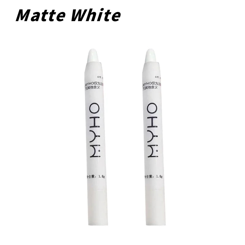 3 colors Glitter Lying Silkworm Pen Matte White Pearlescent White Pearl Silver Lying Silkworm Highlighter Brightening Makeup