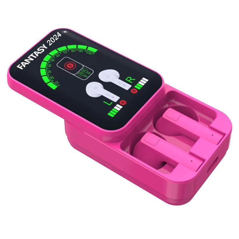 Sliding Cover Design Bluetooth Earphone In Ear Style Light Weight Power Display Long Battery Life Listen Music Play Game Headset