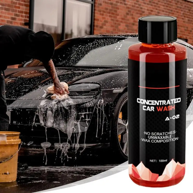 Car Cleaning Foam Large Capacity High Concentration Super Foam Car Wash Liquid Auto Washing Shampoo Car Wash Supplies 100ml