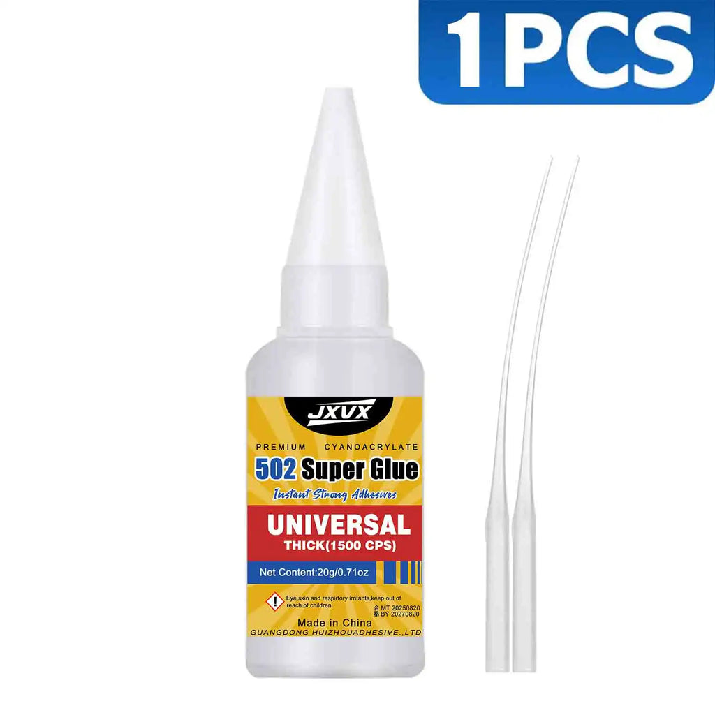 15PCs 502 Super Strong Glue Sticks All Instant Adhesive Very Strong Adhesives Seconds Cianoacrylate Epoxy Cyanoacrylate Forte Tails Tapes for Hard Plastics, Crafts, Ceramics, Wood,Frame, Leather, Metal, Strong Bonding