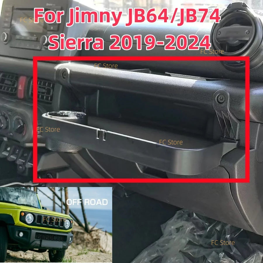 For Jimny JB64 JB74 2019-2024 Car Front Dashboard Center Console Storage Box Water Drink Cup Holder