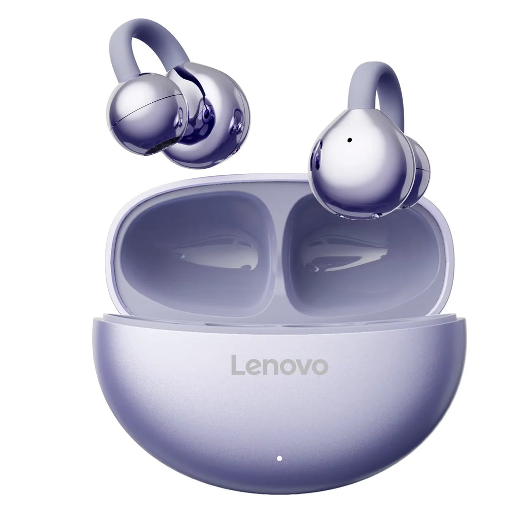 Lenovo Earbuds TA410 Bluetooth 5.4 TWS Ear Clip | Touch Control, Long Battery with Mic