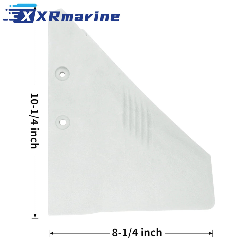 Universal White Boat Motor Hydrofoil Stabilizer For Marine Outboard Drive 5 to 150 HP and Stern Drive Motors