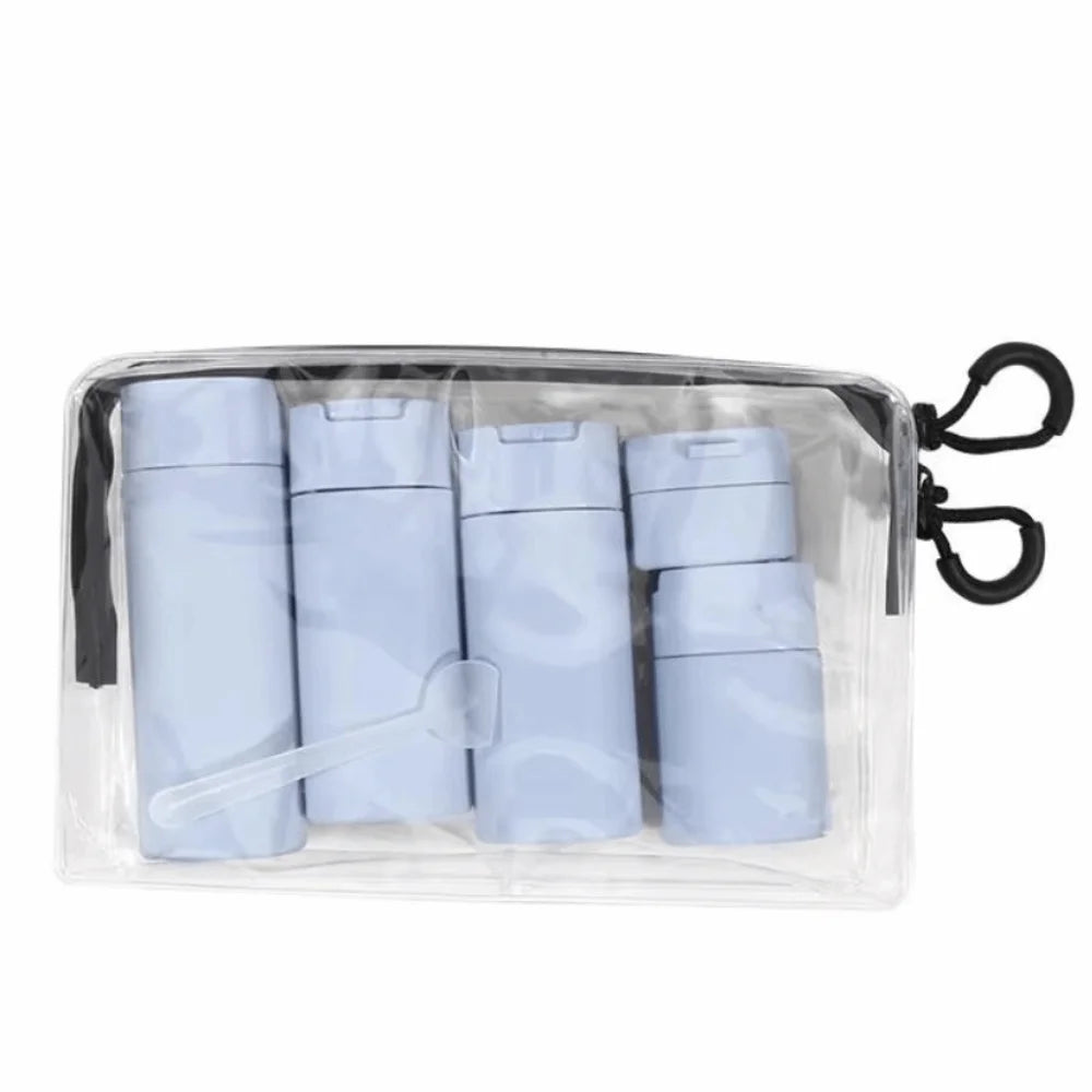 Portable Makeup Dispensing Bottles Empty Bottles Nordic Style Travel Bottles Set Leak Proof Refillable Cosmetic Containers
