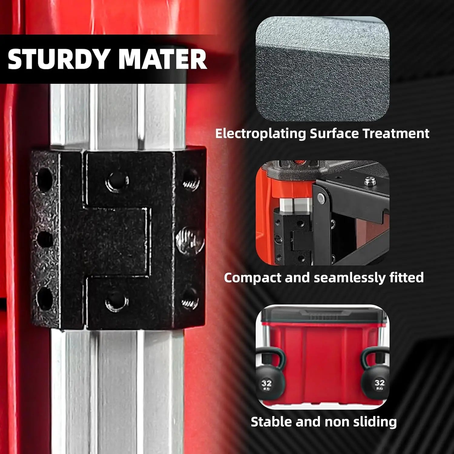 Packout Mount Compatible with Packout Toolbox Side Storage Can be Mounted on Wall or Floor