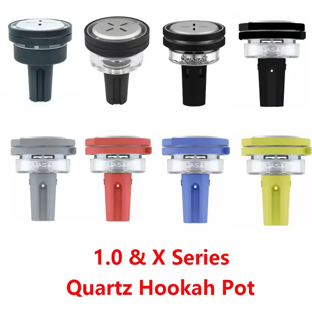 Quartz Hookah Pot Chicha Nargile Shisha Bowl Aluminum Alloy Carbon Partition Set Glass hookah Bowl Smoking Accessories