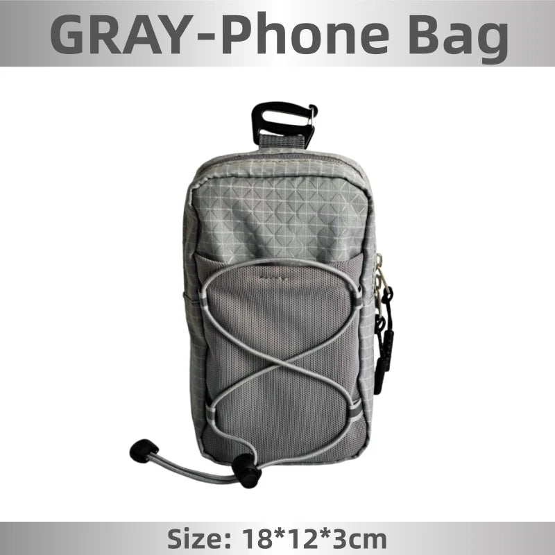 Outdoor Backpack Attachment Storage Bag Nylon Ultralight Portable Phone Bottle Pouch for Mountaineering Hiking Travel Gear