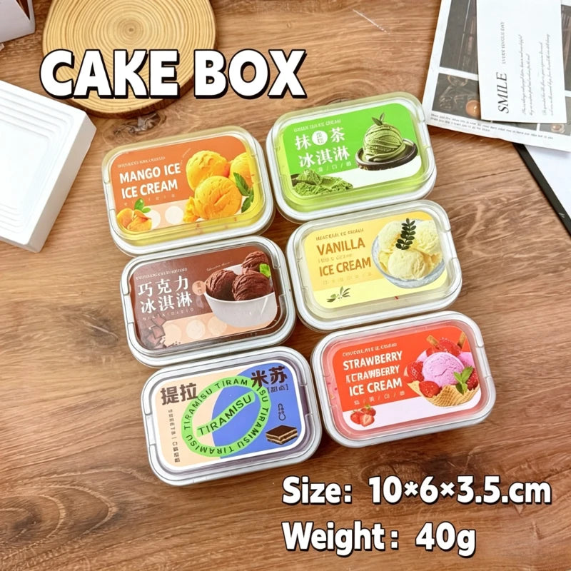 1/6pcs Squishy Tiramisu Ice Cream Cake Squeeze Toy Slow Rebound Stress Relief Fidget Toys for Anxiety ADHD Autism for Kids Adult