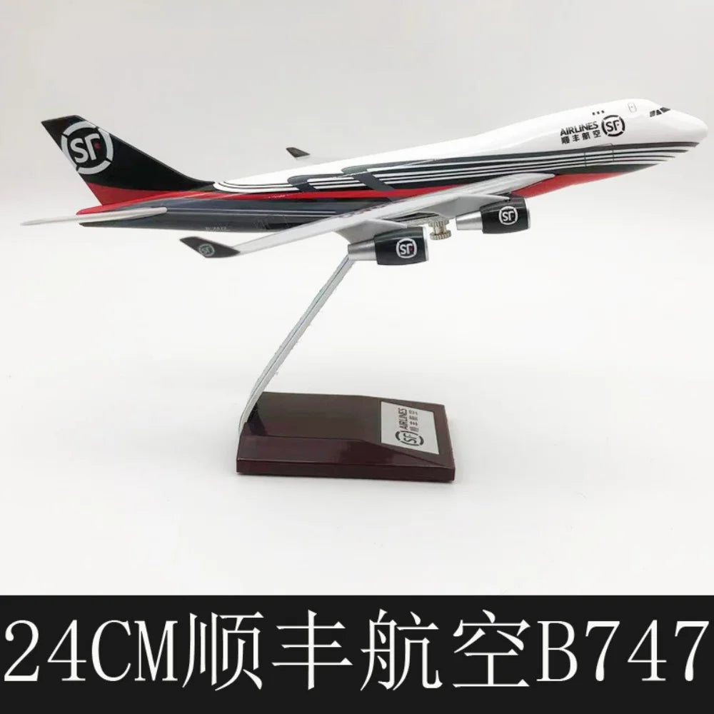 1/300 Scale Planes 24cm B747 SF Express Cargo Airways Alloy Diecast Airplane Toy Collectible Aircraft Model Gift With Stand