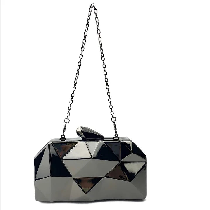 Luxury Acrylic Glossy Box Mini Clutch Bag Banquet Wedding Party Shoulder Crossbody Dinner Bag designer clutch bags high quality