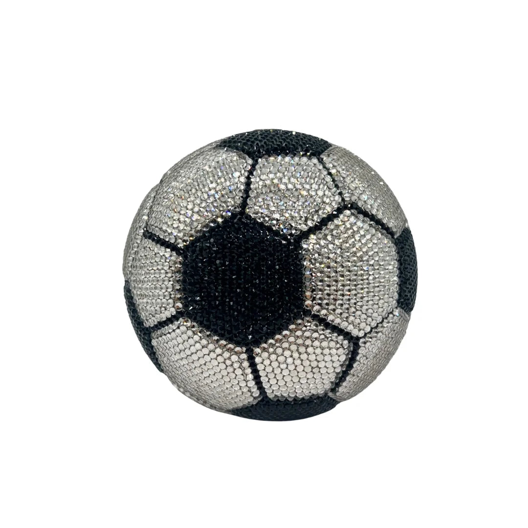 Soccer Ball Clutch, Hexagon-Pentagon Pattern Evening Bag for Women. OEM Custom Sports Theme Purse, Low MOQ Wholesale from Factor