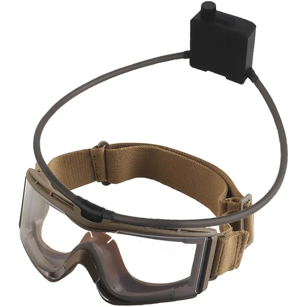 Tactical Goggles Fan Defogger Kit - Anti-Fog Air Ventilation System for Airsoft, Shooting & Skiing Eyewear