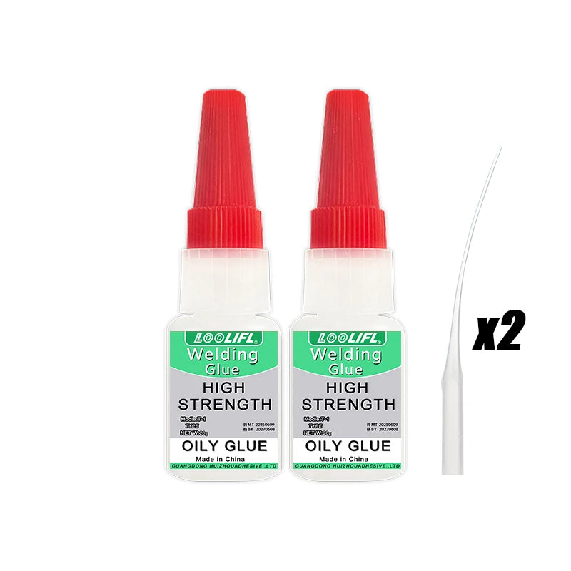 LOOLIFL High-Strength Refrigerator Welding Adhesive Universal Transparent Instant Super Adhesive for Seamless Repair Oily Surfac