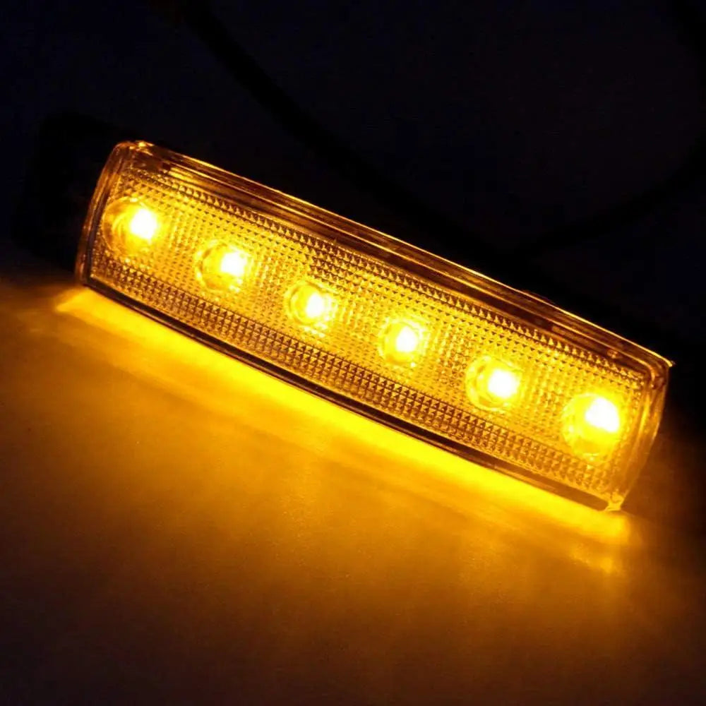 30/10pcs Side Marker Lights 12V 6LED SMD Side Marker Lights Side Marker Light Clearance Indicator