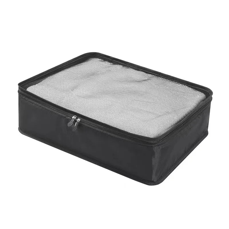4/6Pcs Foldable Packing Cubes Luggage Packing Organizers for Travel Lightweight,See Through Breathable Mesh Design 40*30*12CM