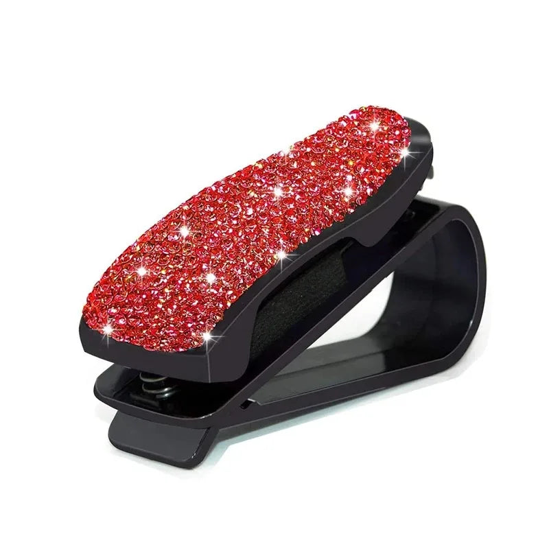 Car Vehicle Sun Visor Sunglasses Glasses Card Ticket Holder for Car Accessories Eyeglasses Holder Car Interior Supplies