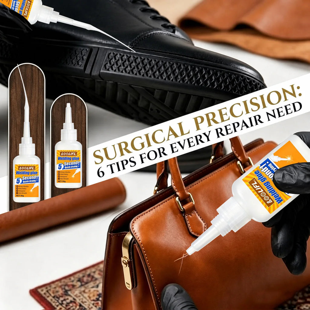 50g Dry Oily Welding Super Glue Waterproof Instant Adhesive With Nozzles For Metal Ceramic Shoe Wood Glass DIY Daily Repair